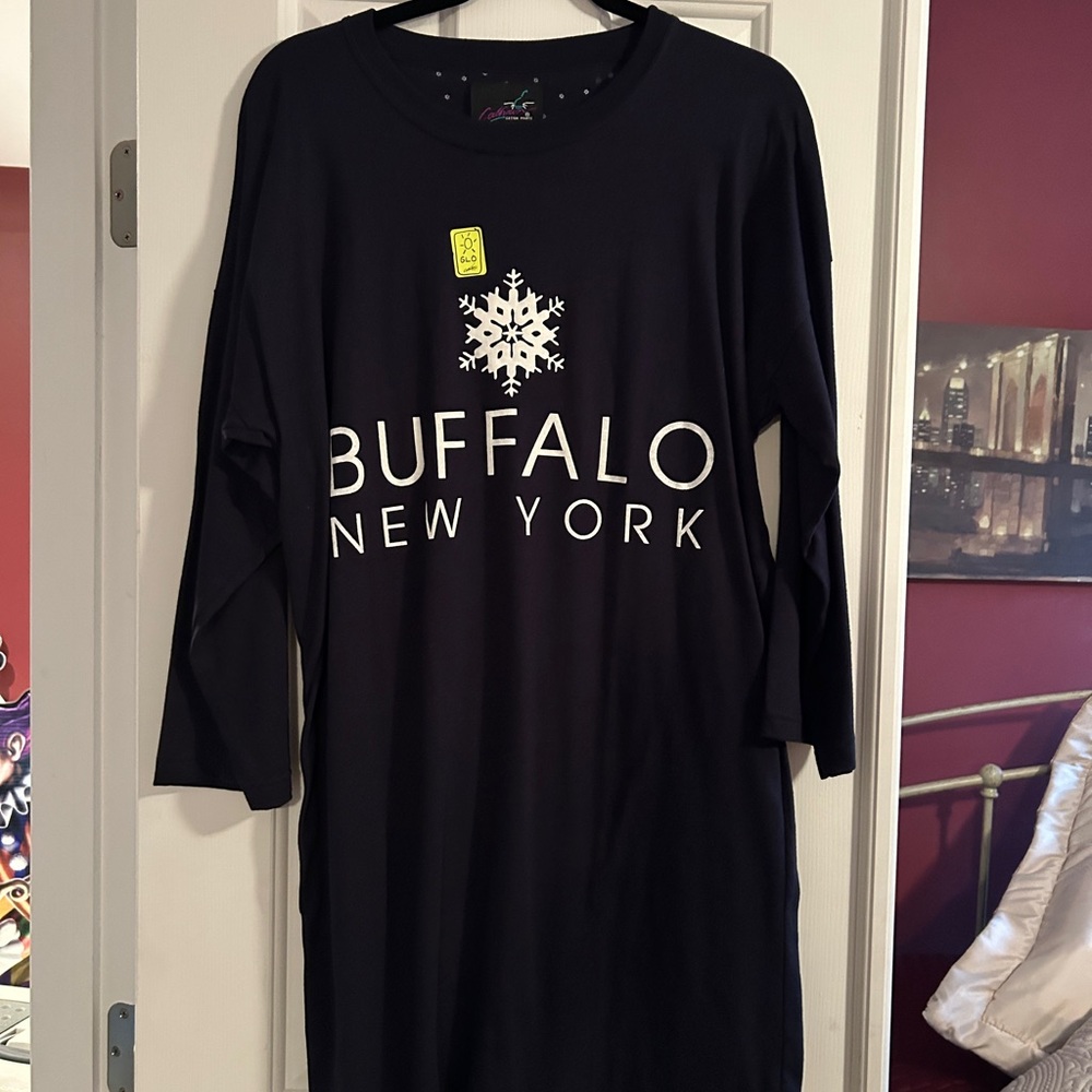 Buffalo New York Black Long Sleeve Shirt